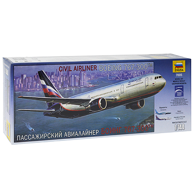 Сборная модель "Пассажирский авиалайнер "Боинг 767-300" для сборки, инструкция по сборке инфо 13231d.