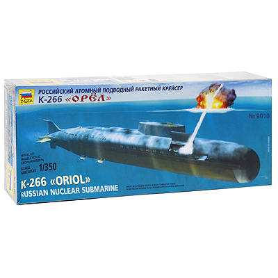 Сборная модель "Российский атомный подводный ракетный крейсер К-266 "Орел" для сборки, инструкция по сборке инфо 1483e.