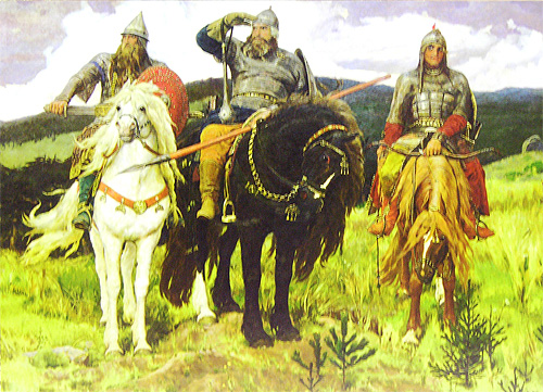 Три богатыря(В М Васнецов) Пазл, 2000 элементов Серия: Russian Museum Collection инфо 1593e.
