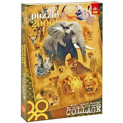 Мир диких зверей Пазл, 2000 элементов Серия: Collage инфо 1598e.