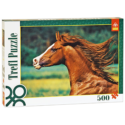 Лошадь Пазл, 500 элементов Пазл , Картон Элементов: 500 Trefl Puzzle; Польша 2009 г ; Артикул: 37077; Упаковка: Коробка Не рекомендуется детям до 3-х лет инфо 1897e.