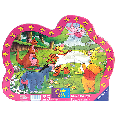 Винни Пух Пазл-контур, 25 элементов Пазл , Картон Элементов: 25 Ravensburger-puzzle; Германия 2010 г ; Артикул: 064557 Не рекомендуется детям до 3-х лет инфо 2575e.