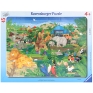 Зоопарк Пазл, 45 элементов Пазл , Картон Возраст: от 4 лет; Элементов: 45 Ravensburger-puzzle; Германия 2010 г ; Артикул: 066902; Упаковка: Пакет инфо 2584e.