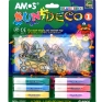 Набор изготовления витражей "Sun Deco 1", 3 шт Состав 3 витража, 6 красок инфо 2714e.