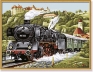 Локомотив Раскраска по номерам, 30 см х 40 см Серия: Meisterklasse Klassiker инфо 4705e.